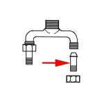 Tailpiece (1/4" Npt) for T&s Part# 1592-20