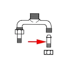 Tailpiece (1/4" Npt) for T&s Part# 001592-20
