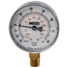 Compound Gauge2-1/2, 30Vac-60Psi for Groen Part# 001594