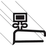 Gasket,Door (Horizontal, Top) for Baxter Part# BAX01-1P2321-31
