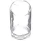 Glass Globe3-1/4" Dia. X 6-3/4" for Norlake Part# 031891