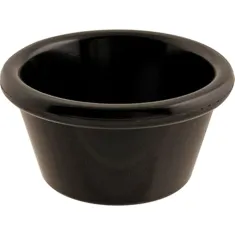 Ramekin,Smooth , 2 Oz,Black, 12-Pk for AllPoints Part# 2801380