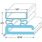 Door Gasket23 1/2" X 59 1/2" for Traulsen Part# 04505