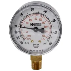 Compound Gauge2-1/2, 30Vac-60Psi for Groen Part# 084208