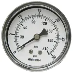 Pressure Gauge2-1/2, 0-30 for Market Forge Part# 10-4804
