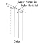 Strip,Freezer Curtain(38"X84") for Kason Part# KAS402LA6063884