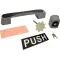 Handle (W/Strike,Ir,4",D-Bolt) for Kason Part# 1028P00G18XX