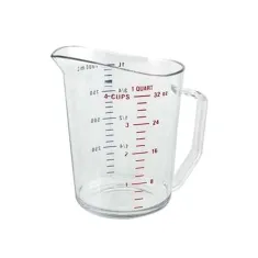 Cup, Measuring (1 Qt,Clr Plst) for Rubbermaid Part# 3216