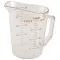1 Qt Measuring Cup-135 Clear for Cambro Part# CAM100MCCW135