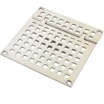 1021135 - Franklin - Hinged 7 3/8 in Square Brass Floor Drain Strainer
