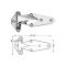Hinge (1-1/8" Ofst, 6"L) for Kason Part# 1070-000040