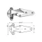 Hinge (1-1/8" Ofst, 6"L) for Kason Part# 11070000040