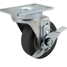 Caster,Plate , 3-1/2"W/Brk,Gry for AllPoints Part# 1201016