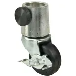 Mavrik - 1201177 - Swivel Boot Caster Adaptor with Brake Steel boot with urethane wheel