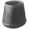 Tip,Crutch , F/ 1-1/4"Tube,Blk for AllPoints Part# 1211142