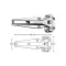 Hinge (Flush, 10-3/8"L, Left) for Kason Part# 1241-000003