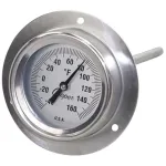 Cooper Atkins 126074 6" STEM THERMOMETER 3" BACK FLANGE -40/160F