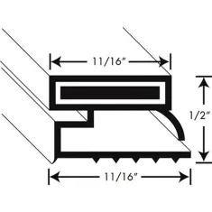 Gasket , Kit,37"X87",Magnetic for AllPoints Part# 1271069