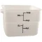 Container Sq 12Qt -148 Poly/White for Cambro Part# 12SFSP148