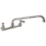 Krowne 12-812L Silver Series Faucet, Splash-Mounted, 8" Centers, 14" Swing Spout, Quarter-Turn Ceramic Cartridge Valve, Low Lead Compliant