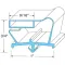 Door Gasket - 14-5/8" X 19-5/8" for Franke Part# 142690