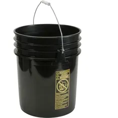 Bucket5 Gallon,Black,Pla Stic for AllPoints Part# 1591202