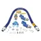 1" Dia., 48" Blue Hose, Snapfast, 2 Swivel Max, for Dormont Part# 16100KIT2S48