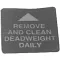 Decal,remove/clean Dead for Henny Penny Part# 16912