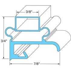 Door Gasket15 1/8" X 21 3/8" for Delfield Part# 1702199