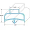 Gasket, Drawer for Delfield Part# 1701057