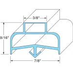 Gasket, Drawer for Delfield Part# 1701057