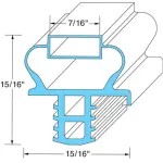 Gsk190 Door Gasket 13In X 30In Gray