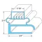 Gasket, Door for Delfield Part# 1702035
