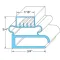 Gasket, Door for Delfield Part# 1702146