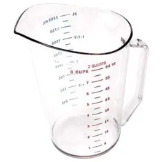 2 Qt Measuring Cup-135 Clear for Cambro Part# CAM200MCCW135