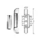 Hinge, Edgemount for Kason Part# 212-000008