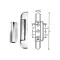Hinge, Edgemount for Kason Part# 212-000012