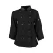 Sm Women Activechef Coat Black/Slate 3/4 Sleeve for AllPoints Part# 2125BKSLS