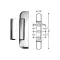 Hinge, Edgemount for Kason Part# 214-000008