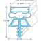 Door Gasket - Lh, for Kolpak Part# 225191075