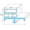 Door Gasket for Vollrath/Idea-medalie Part# 22615-1075