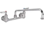 B-2299 T&S Brass - Chrome-Plated Faucet Wall 14" Spout