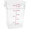 Container Sq Clear 22Qt  for Cambro Part# 22SFSCW135