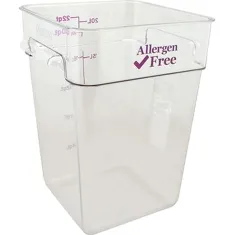 Container(22 Qt, Allergen-Free for Cambro Part# CAM22SFSCW441