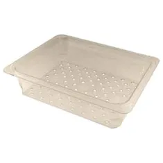 Colander Food Pan 1/2X3 Clear for Cambro Part# CAM23CLRCW135