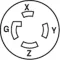 Receptacle, Locking , L15-30R for AllPoints Part# 2531027
