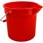 Bucket (14 Qt, 12"Od, Red) for Rubbermaid Part# 261400RED