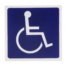 Sign,Handicap , Blue 3X3" for AllPoints Part# 2801128