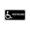Sign,Accessible Washroom ,7X14 for AllPoints Part# 2801196