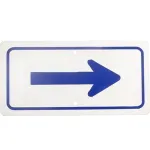 Sign,Arrow , 6X12",Blue/White for AllPoints Part# 2801197